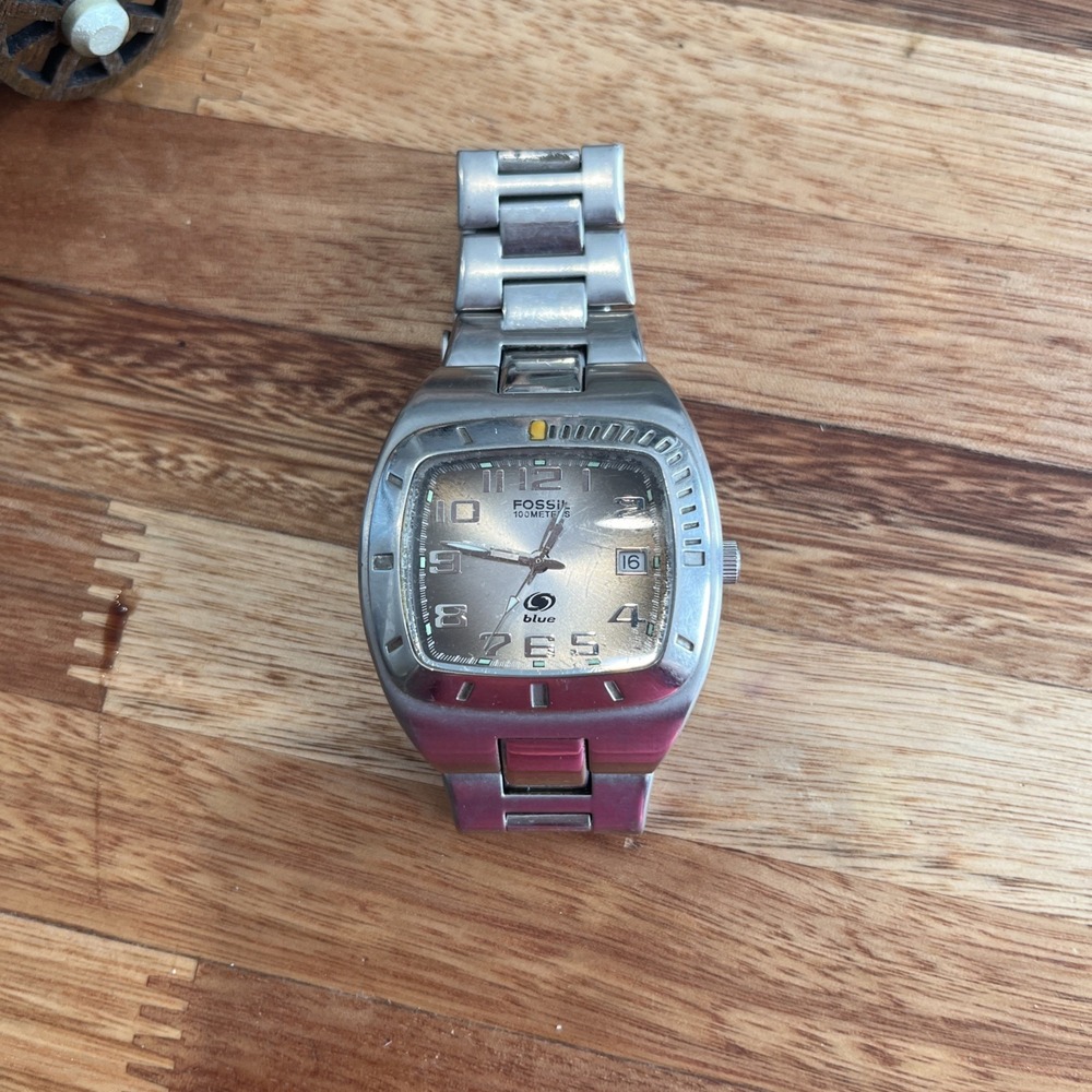 Fossil Blue Men's Watch AM-3669 Needs Battery